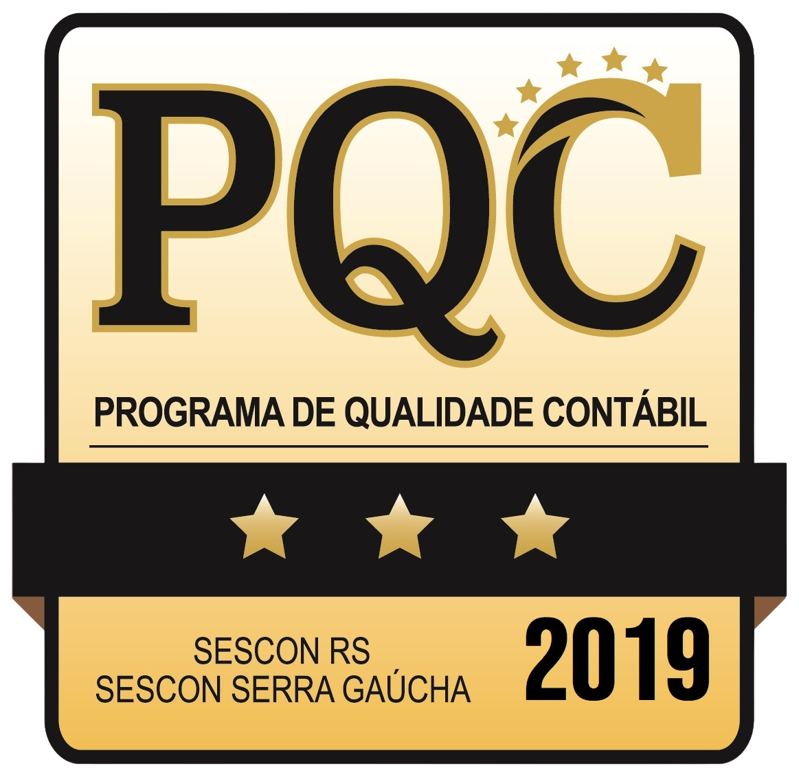 Programa de Qualidade Contábil - três estrelas
